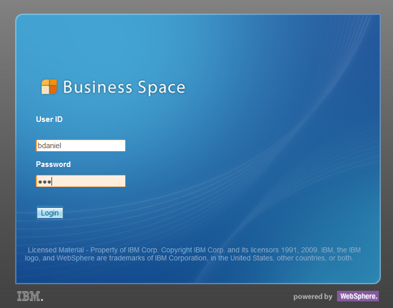 logon to business space