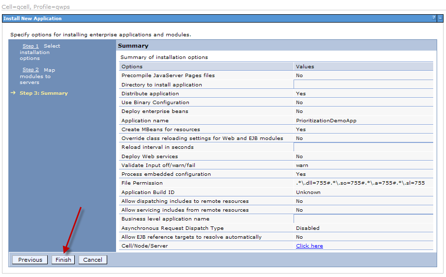 summary install application