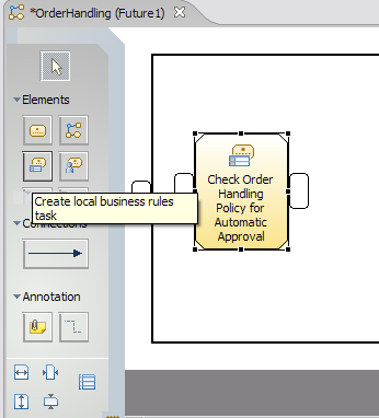 Check Order Handling Policy for Automatic Approval business task