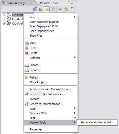 Generate monitor model option