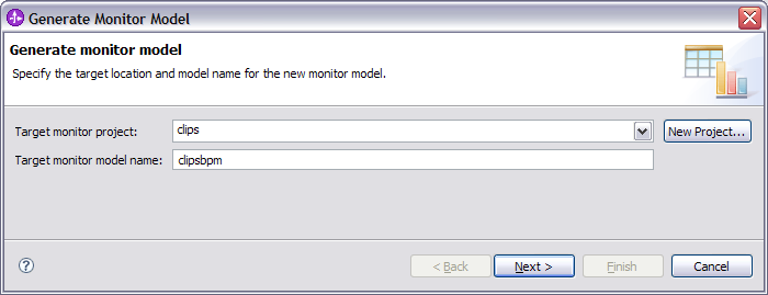 Generate Monitor Model dialog