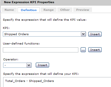 New Expressions KPI Properties Definition