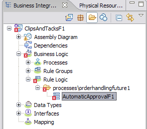 Project navigation tree