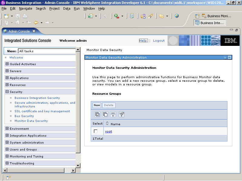 Monitor Data Security Adminsitration