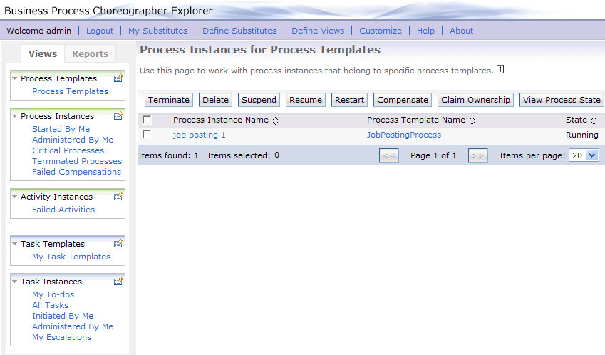 Click the name of the process instance you have started, in this ...
