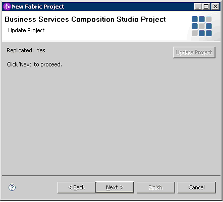 Business Services Composition Studio Project window