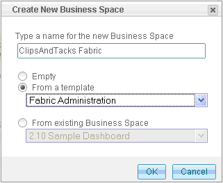 Create fabric business space