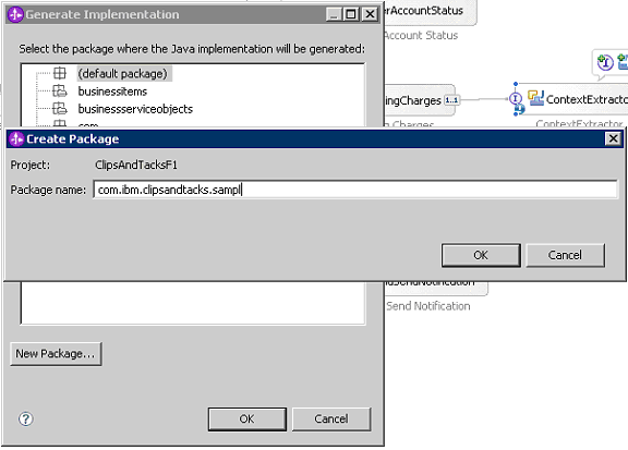 Generate Implementation window