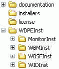 WDPE installer directory structure