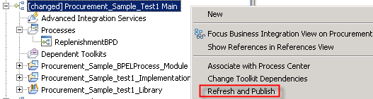 Refresh and Publish