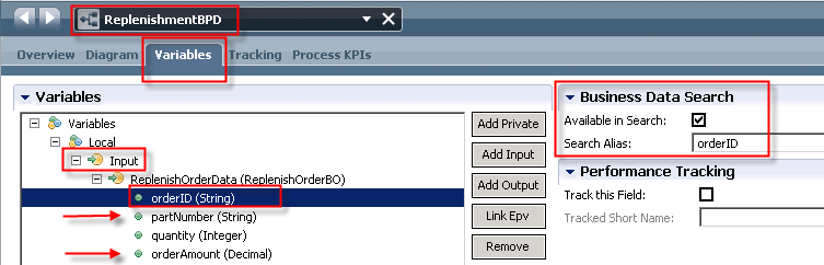 orderID in Business Data Search
