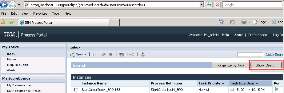 Show Search
