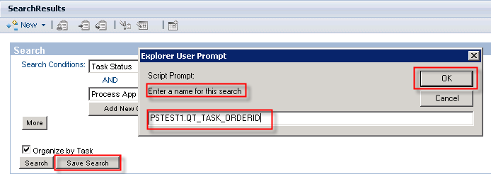 Saved Search Name