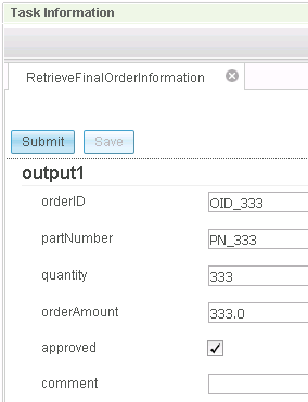 Retrieve Final Order Information Task Info.