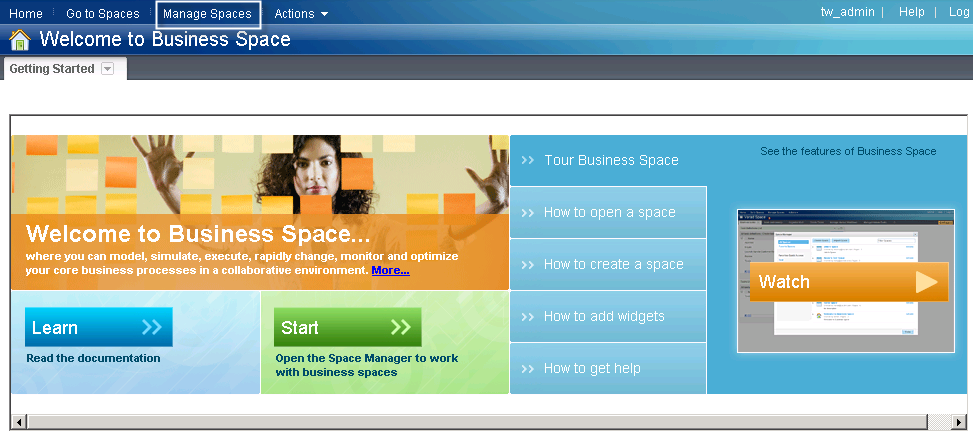 manage spaces