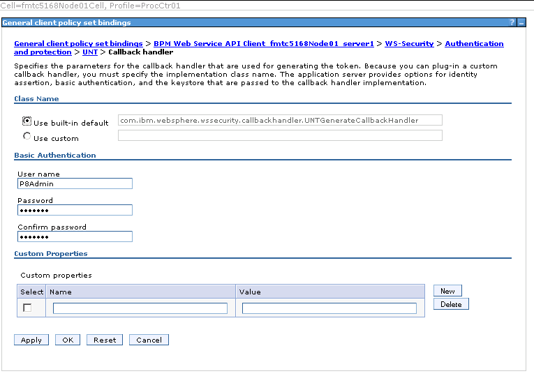 Callback handler