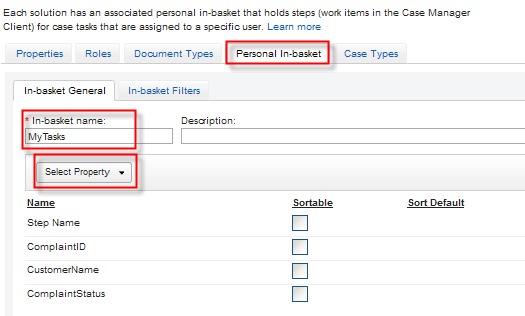Personal In-basket
