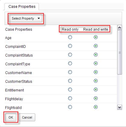 Case Properties