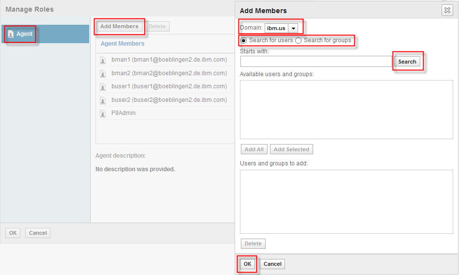Manage Roles Selection
