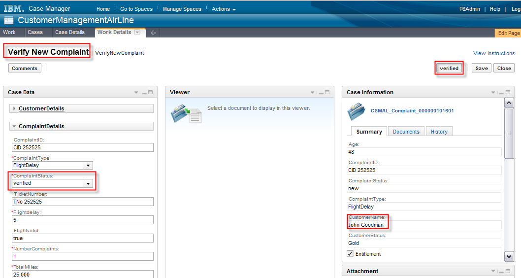 Verify New Complaint verified