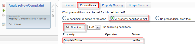 Analyze New Complaint Preconditions