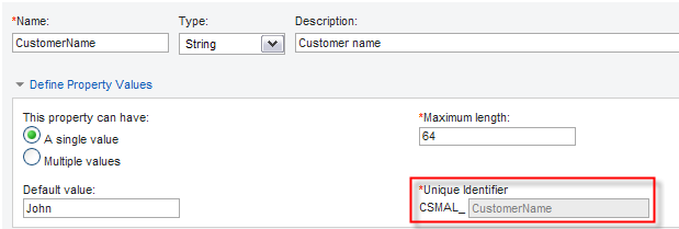 CSMAL Customer Name