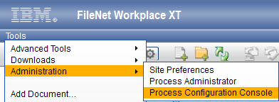 WorkPlaceXT Process Administration Console