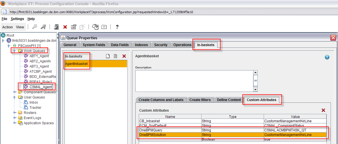 WorkQueue CSMAL_Agent OneBPM
