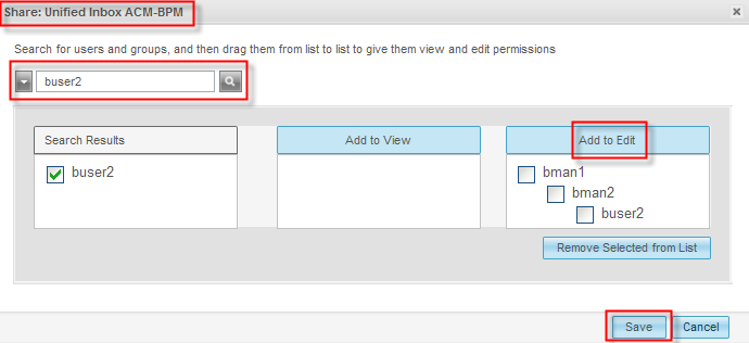 Share Space with Users