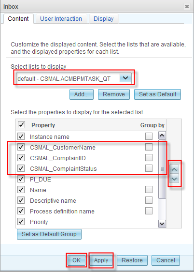 Attributes Sequence