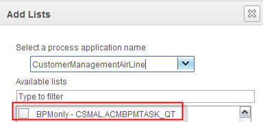 Select Federation Domain BPM Query