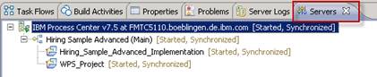 check server tab