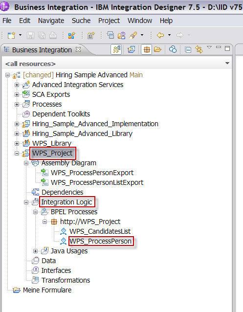 project tree in IID