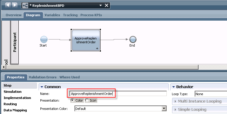 specify activity name