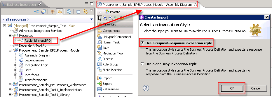 request response invocation style