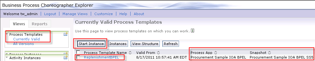 Start Process Instance