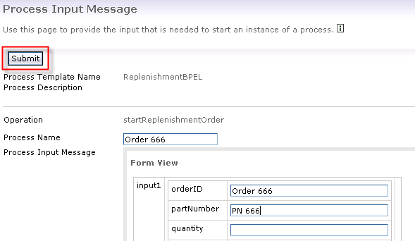 Process Input Message