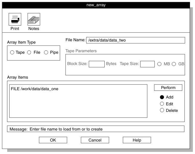 begin figure description - This graphic depicts the ipload graphical user interface. The onpladm command line utility provides the same functionality. - end figure description