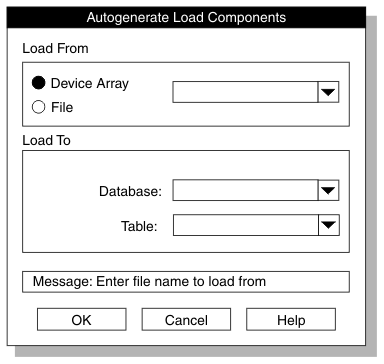 begin figure description - This graphic depicts the ipload graphical user interface. The onpladm command line utility provides the same functionality. - end figure description
