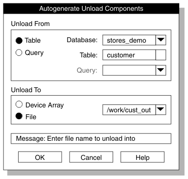 begin figure description - This graphic depicts the ipload graphical user interface. The onpladm command line utility provides the same functionality. - end figure description